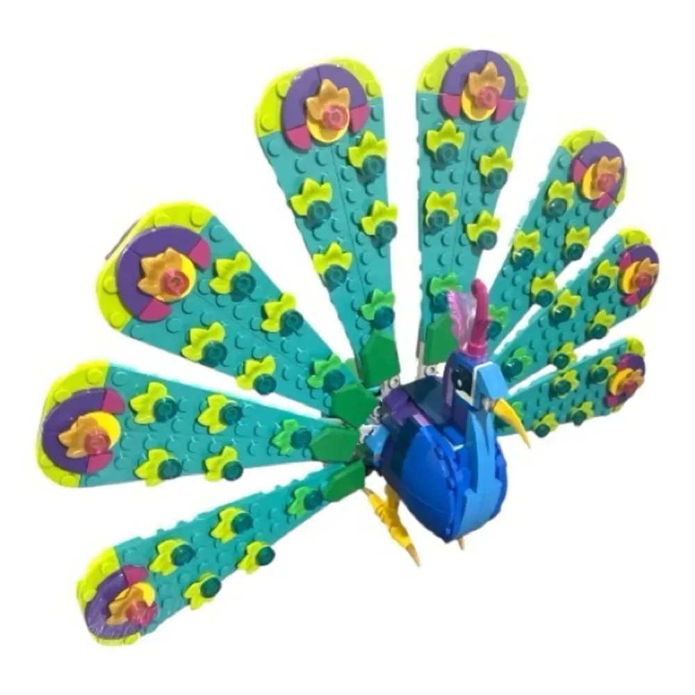 Lego Creator 3 In 1 Exotic Peacock 31157 Dragonfly Butterfly Multicolor